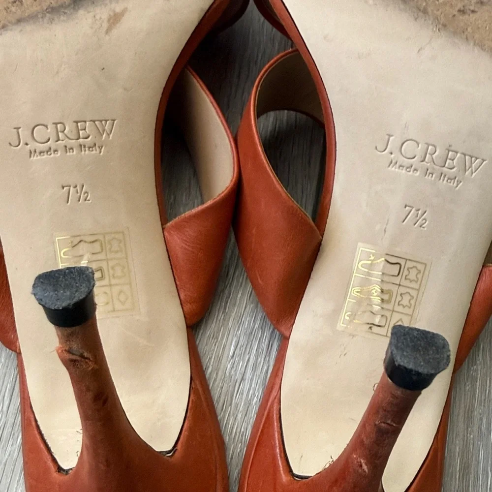 J. Crew Lena Two-Strap Heeled Slides - Picture 9 of 13